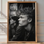 1980s London Punk Black‑and‑White Portrait - Just Great Posters
