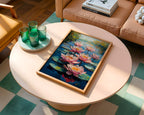 Blush Lotus Bloom – Water Lily Art Print - Just Great Posters