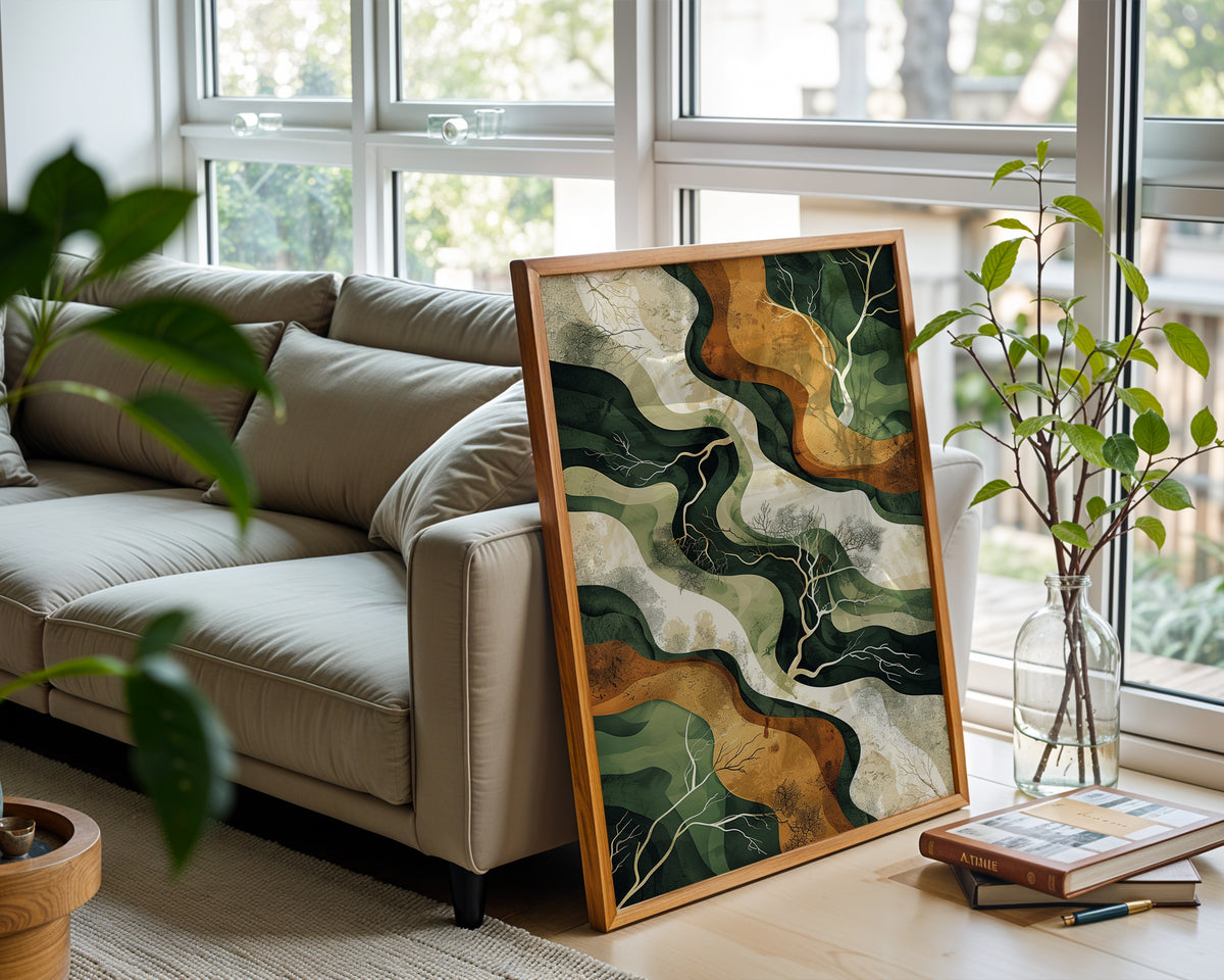 “Root & River” Organic Abstract Print - Just Great Posters