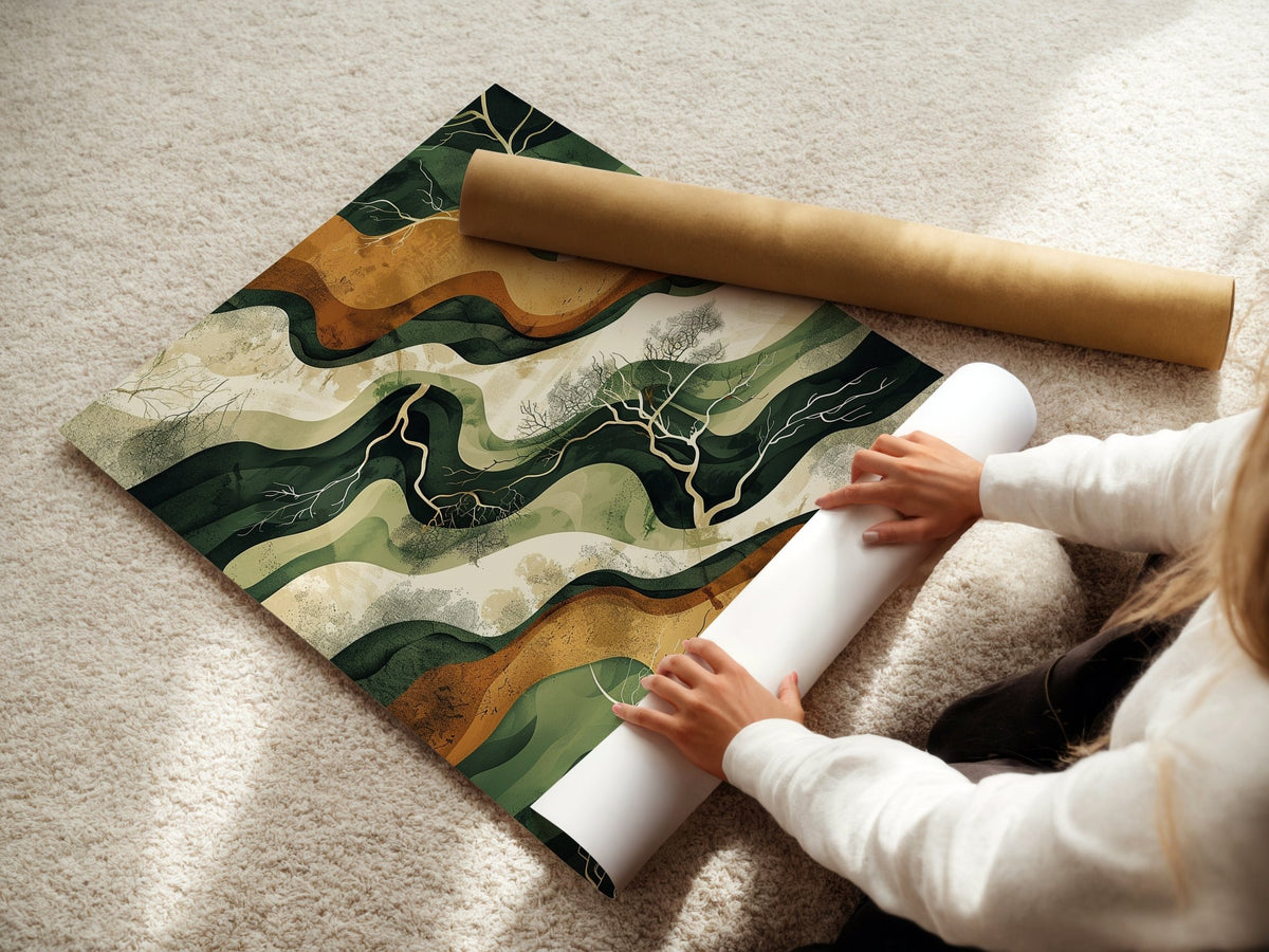 “Root & River” Organic Abstract Print - Just Great Posters