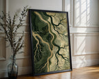 “Fractured Canopy” – Abstract Forest Root System Print - Just Great Posters