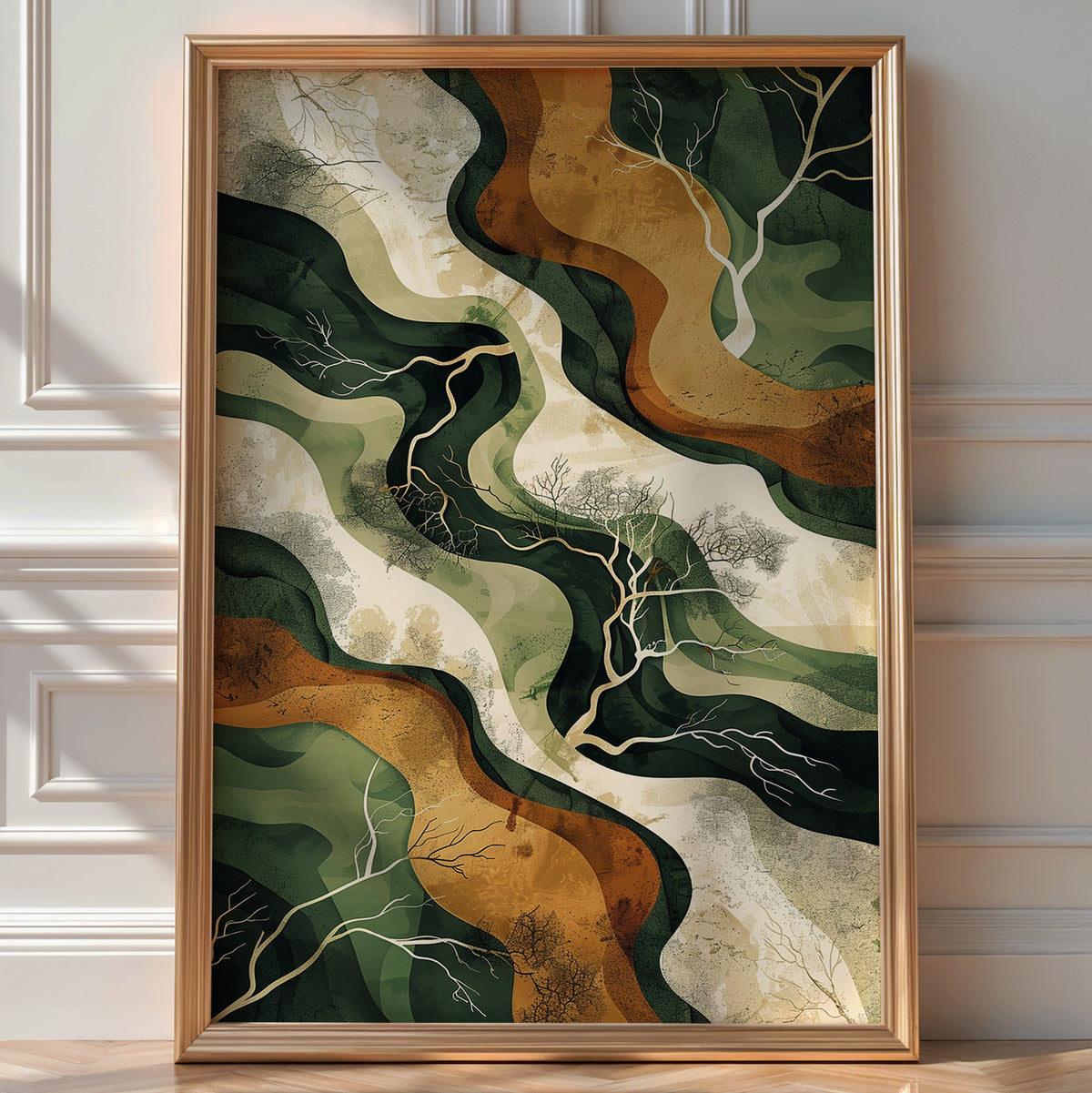 “Root & River” Organic Abstract Print - Just Great Posters