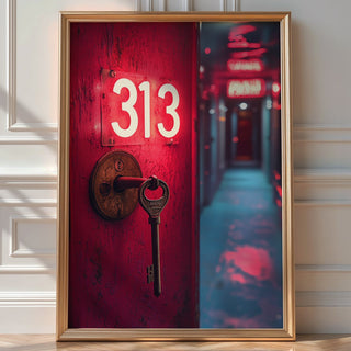 Horror Room 313 Motel Key Poster - Just Great Posters