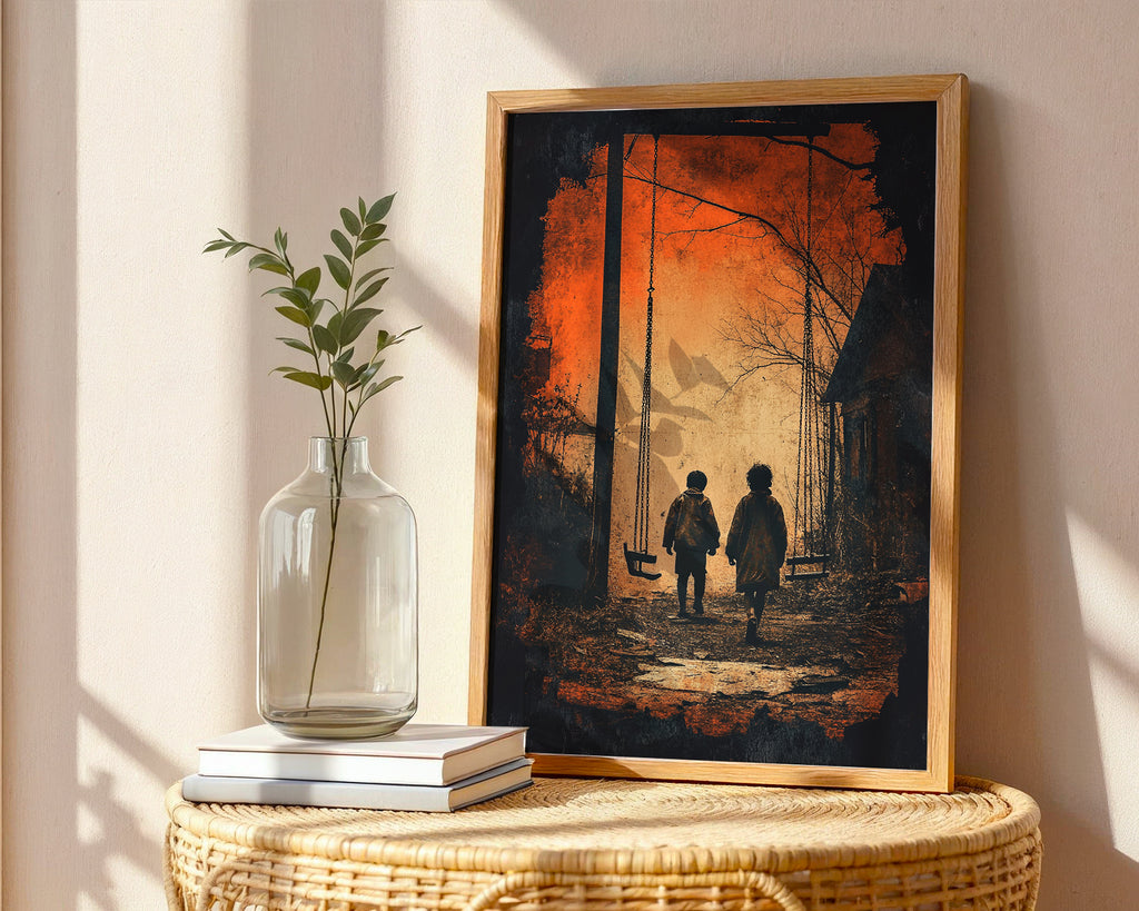 Haunting Kids Swing Poster – Moody Art - Just Great Posters