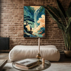 Hokusai - Style Waterfall Poster - Just Great Posters