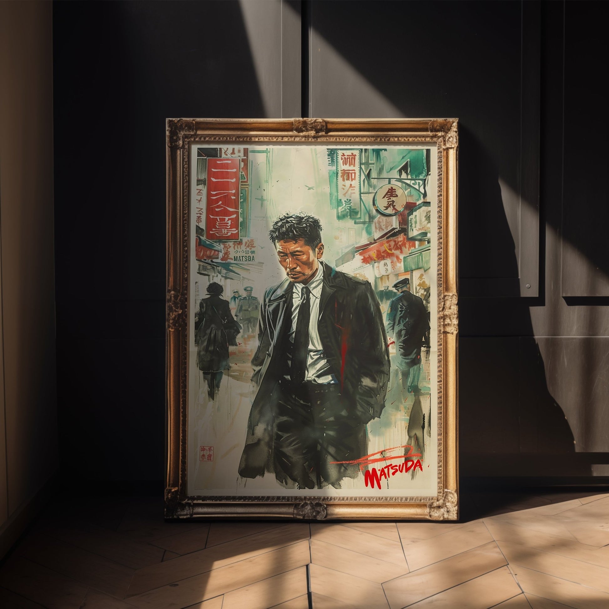 Tokyo Noir Poster – Retro Japanese Crime Film Art Print - Just Great Posters