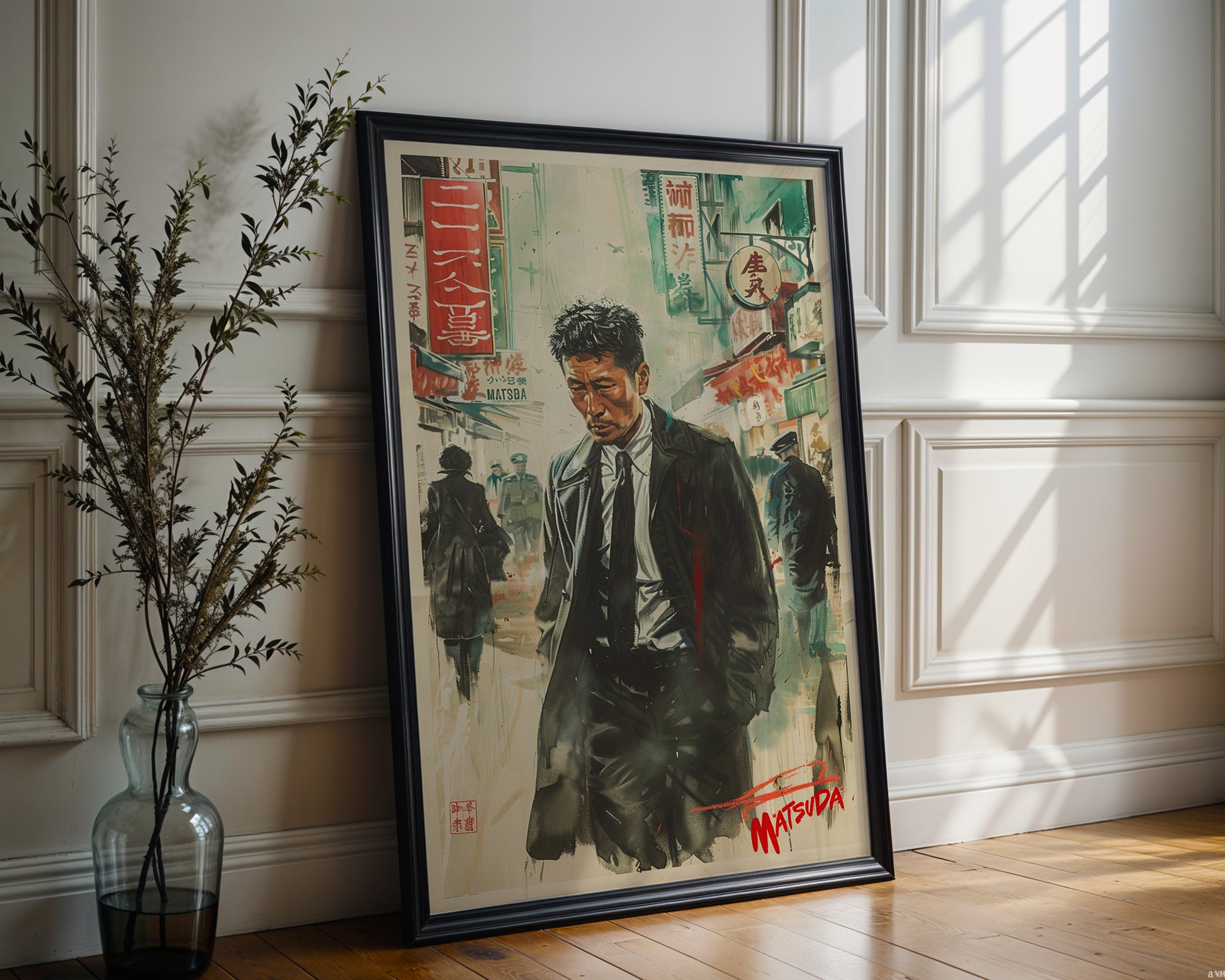 Tokyo Noir Poster – Retro Japanese Crime Film Art Print - Just Great Posters