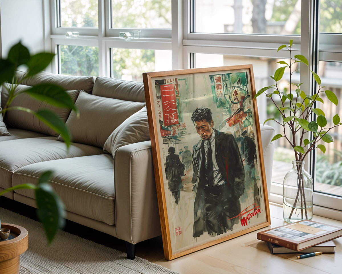 Tokyo Noir Poster – Retro Japanese Crime Film Art Print - Just Great Posters