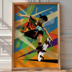 Vibrant Pop‑Art Skateboard Poster - Just Great Posters
