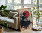 Great Buddha of Japan – Grunge Sunrise Poster - Just Great Posters