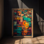 Favela Color Stack – Urban Brazil Wall Art Print - Just Great Posters