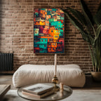 Favela Color Stack – Urban Brazil Wall Art Print - Just Great Posters