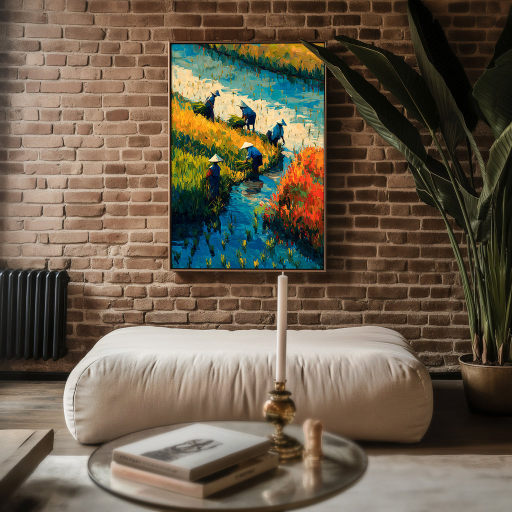 Rice Field Harvest Print - Just Great Posters