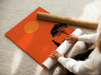 Silhouette Dog Walker at Sunset - Just Great Posters