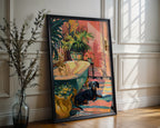 Matisse‑Style Dachshund Art Print – Elegant Modern Dog & Botanical Poster - Just Great Posters