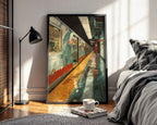 Urban Subway Station Art Print – Moody City Platform Print - Just Great Posters