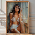 Sun - Dazed – Sensual Female Portrait in Light and Shadow - Just Great Posters