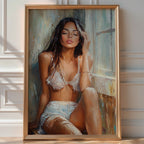 Sun - Dazed – Sensual Female Portrait in Light and Shadow - Just Great Posters