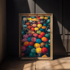 Color Storm – Vibrant Umbrella Street Art Print - Just Great Posters