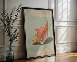 Seashell Side View – Coastal Art Poster - Just Great Posters