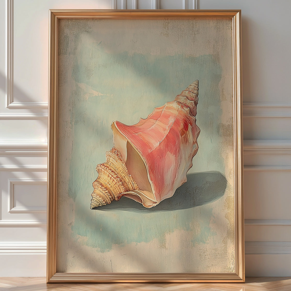 Seashell Side View – Coastal Art Poster - Just Great Posters