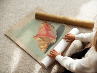 Seashell Side View – Coastal Art Poster - Just Great Posters
