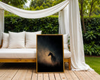 Sunlit Horse Silhouette Poster – Equine Moody Wall Art - Just Great Posters