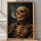 Skeleton Smoking Art Print - Just Great Posters