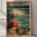Niagara Falls View Poster – Anime - Inspired Waterfall Art Print - Just Great Posters