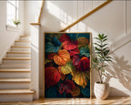 Colorful Autumn Leaves Poster – Botanical Fall Print - Just Great Posters