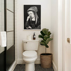 Nose - Pinch Renaissance Woman Poster – Hilarious Vintage Loo Art - Just Great Posters