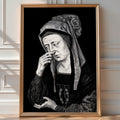 Nose - Pinch Renaissance Woman Poster – Hilarious Vintage Loo Art - Just Great Posters