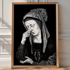 Nose - Pinch Renaissance Woman Poster – Hilarious Vintage Loo Art - Just Great Posters