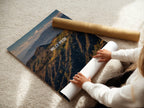 Golden Hour in LA – Hollywood Sign Hills Landscape Photography Print - Just Great Posters