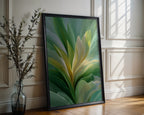 Verdant Light poster displayed in a cosy interior setting