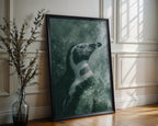 Penguin Portrait poster shown in an alternative frame style