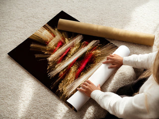 Christmas Tree Light Burst Print – Bold Festive Wall Art with Holiday Sparkle - Just Great Posters