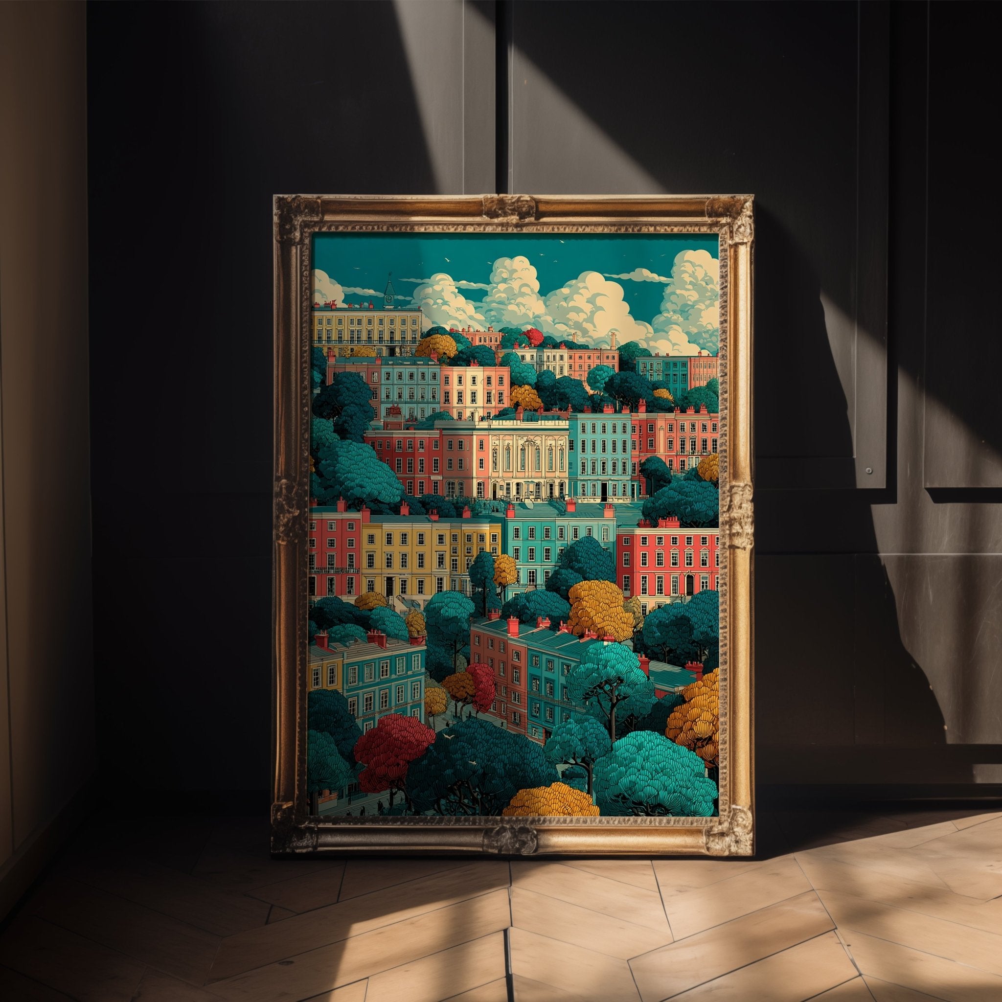 Colorful Bath Street Poster - Just Great Posters