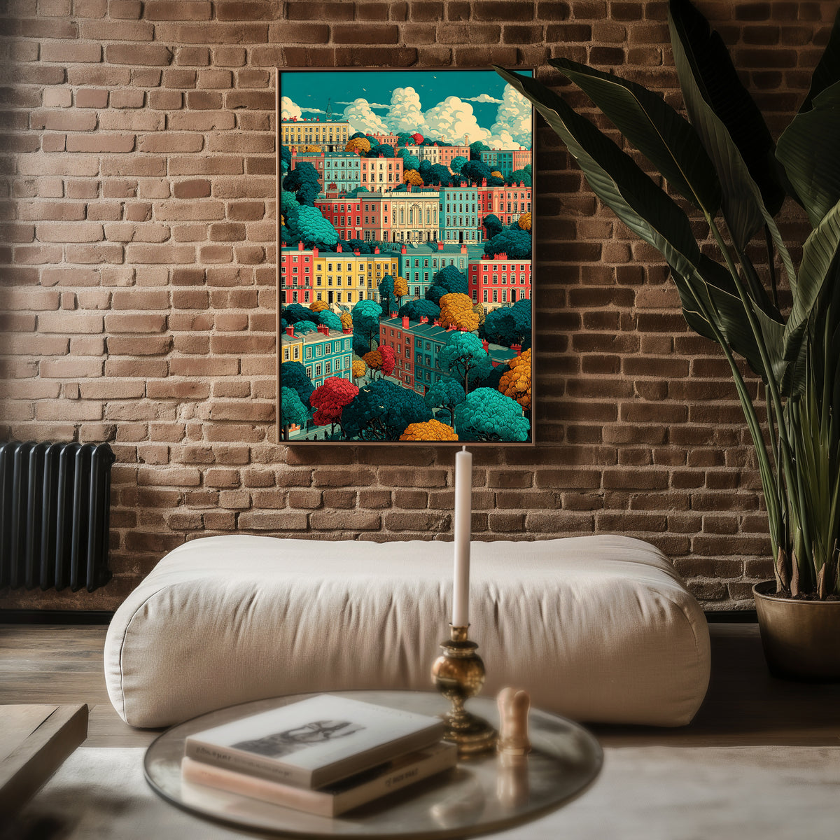 Colorful Bath Street Poster - Just Great Posters