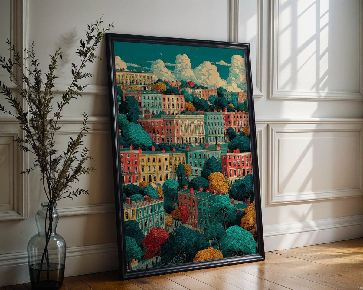 Colorful Bath Street Poster - Just Great Posters