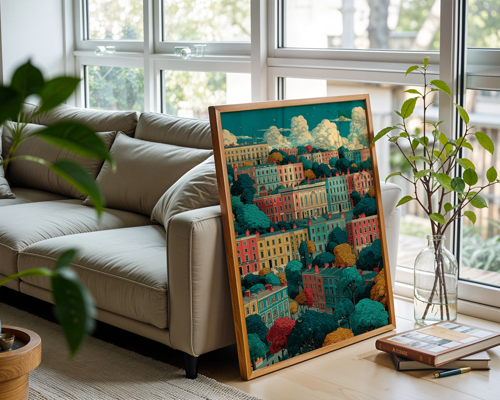 Colorful Bath Street Poster - Just Great Posters