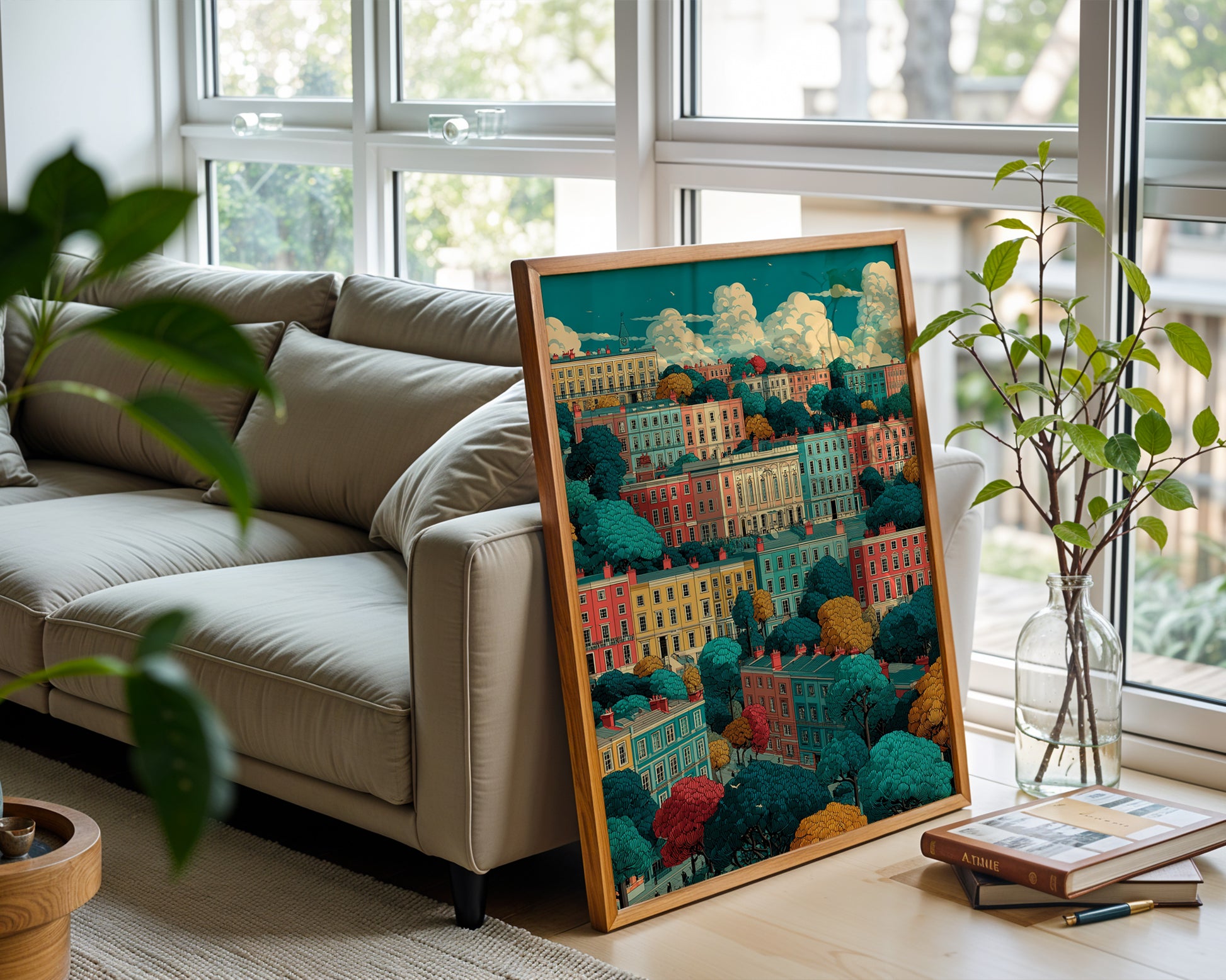 Colorful Bath Street Poster - Just Great Posters