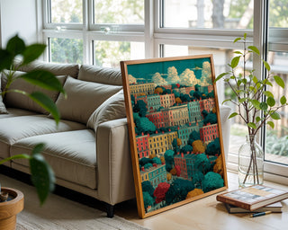Colorful Bath Street Poster - Just Great Posters