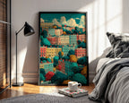 Colorful Bath Street Poster - Just Great Posters