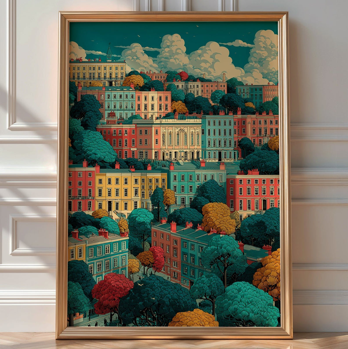 Colorful Bath Street Poster - Just Great Posters