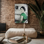 Retro Lady in Taxi Art Print - Just Great Posters