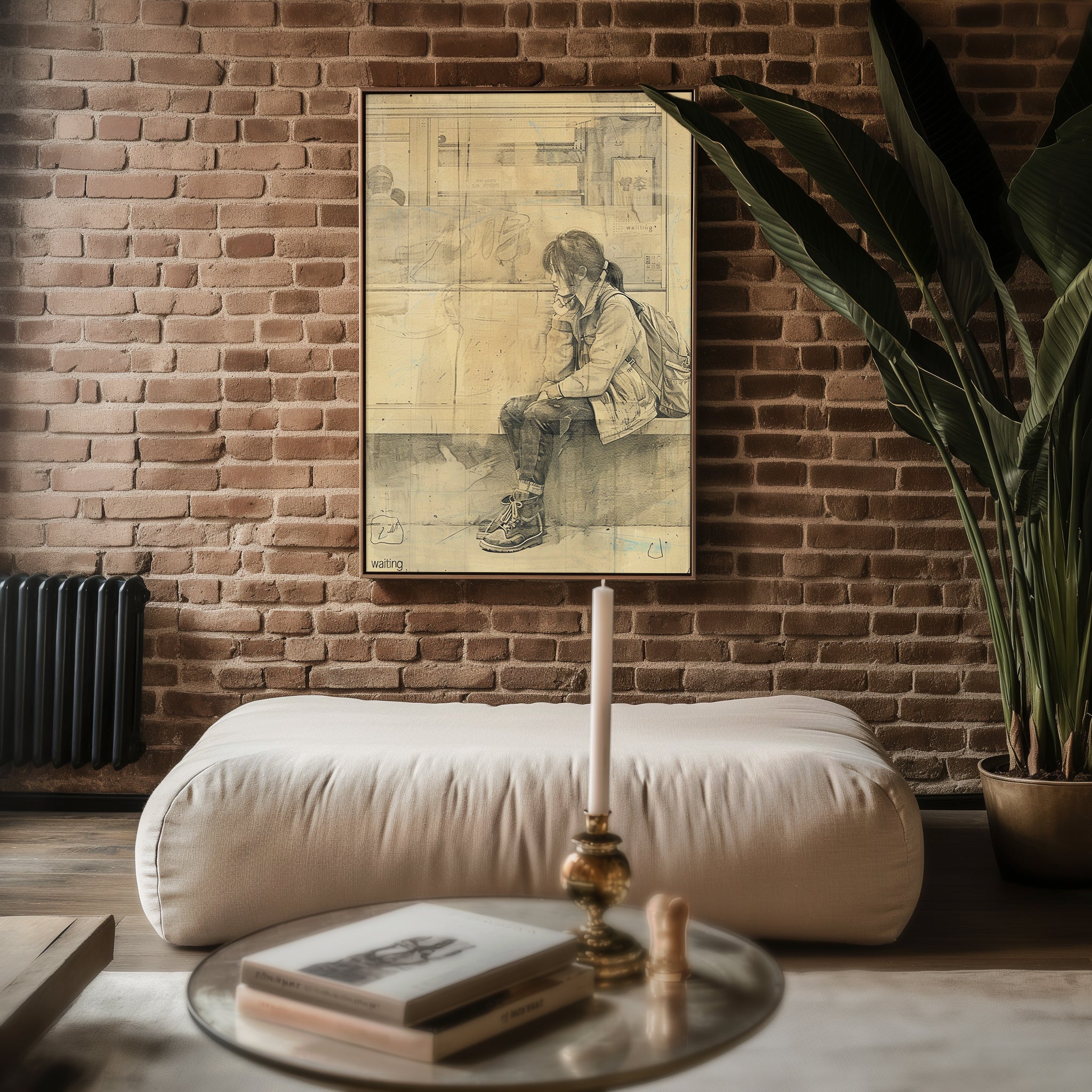 “Waiting at the Station” Wall Art - Just Great Posters