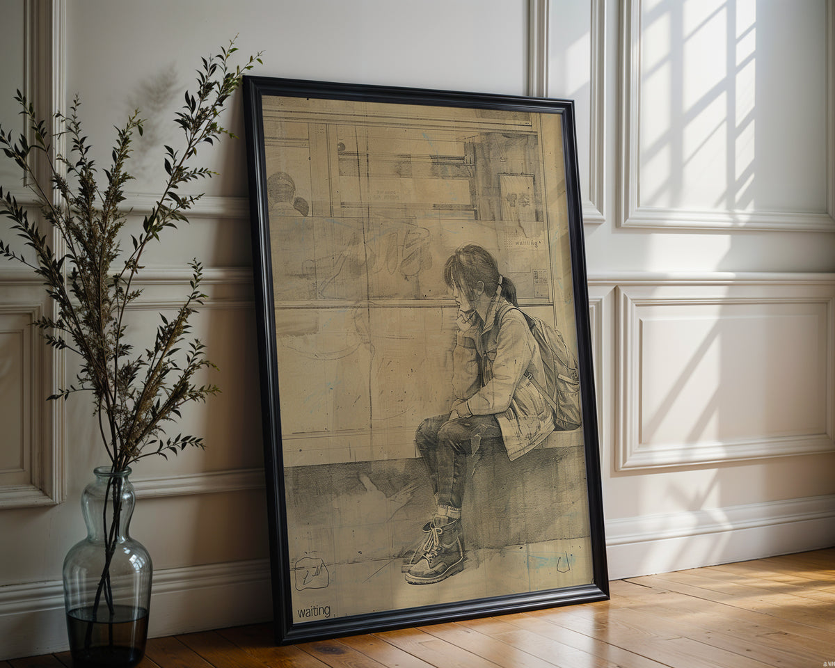 “Waiting at the Station” Wall Art - Just Great Posters