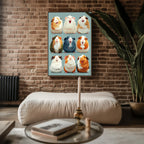Guinea Pig Poster – Cute & Colorful Animal Art Print - Just Great Posters
