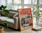 Retro Formula One Car Poster - Just Great Posters